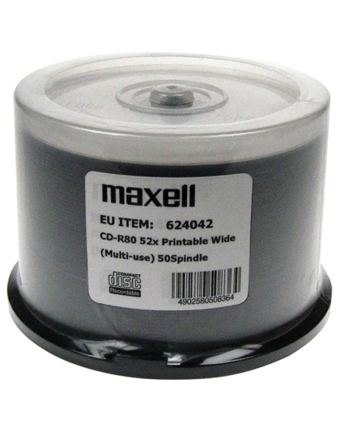 Maxell CD-R 52x, 700MB 50 kom spindle, printabilni