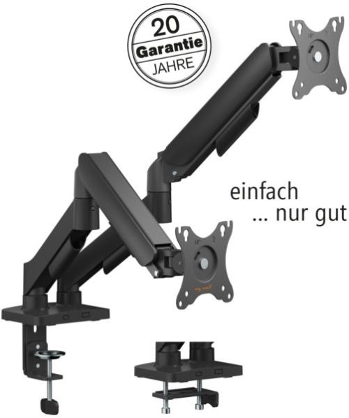 Transmedia Flexible dual monitor mount with spring system