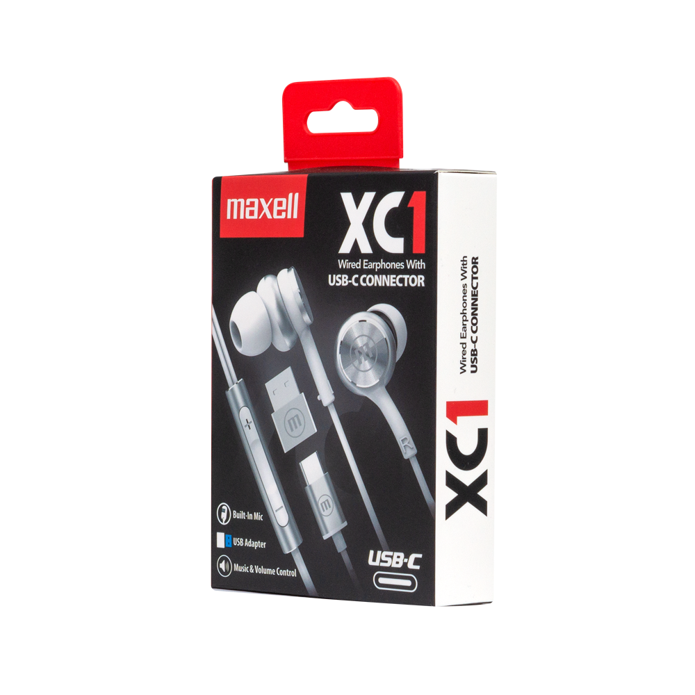 Maxell XC1 USB-C slušalice, bijele
