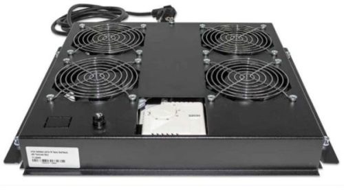 Intellinet 4-Fan Ventilation Unitwith Thermostat for 19" Racks