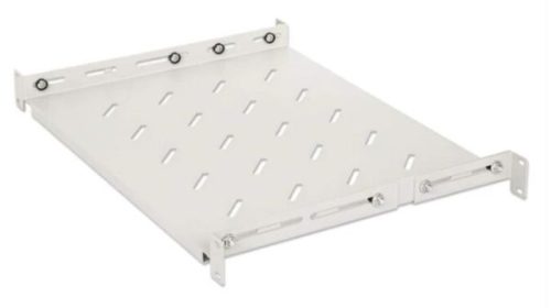 Intellinet 19" Shelf with Variable Rails for Fixed Mounting, Shelf Depth 350 mm, Gray