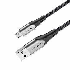 Vention Cotton Braided USB 2.0 A Male to Micro-B Male 2A Cable 2M