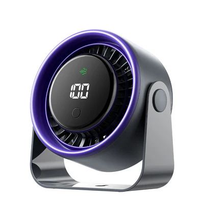 Vention Desktop Air Circulation Fan Gray Smart Digital Display