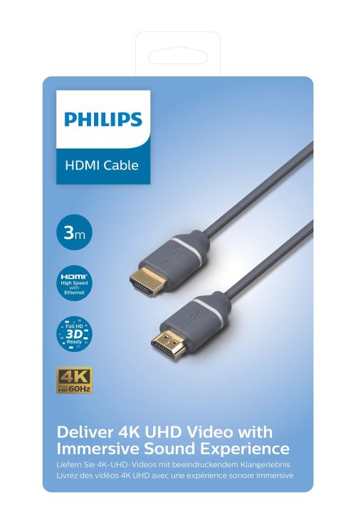 Philips HDMI kabel 3m, 4K UHD, High Speed