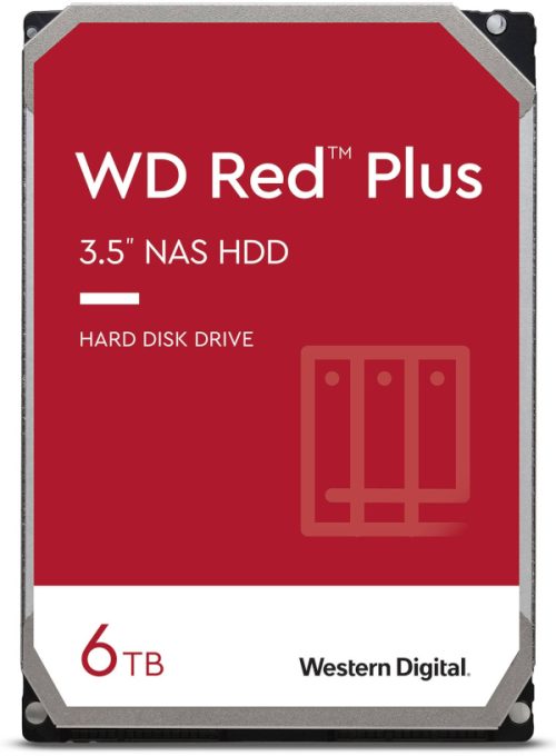 WD Red Plus WD60EFPX 6TB, 3,5", 256MB, 5400 rpm
