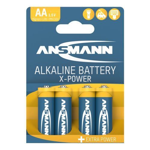 Ansmann X-Power Alkaline Battery AA LR6 4 pcs. paper blister