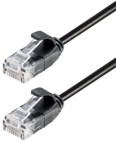 Transmedia CAT6a Thin U UTP Patch Cable 5m black