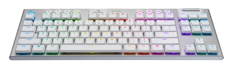 Logitech G915 TKL, meh. tipkovnica, tactile, bijel