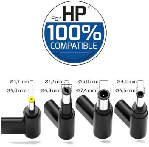 Port punjač 65W GaN2 USB-C za HP NB, 5 nastavaka