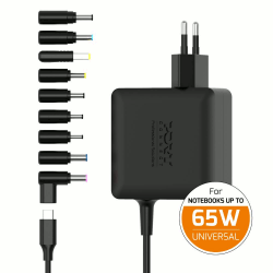 Port punjač 65W GaN2 USB-C univerzalni,9 nastavaka