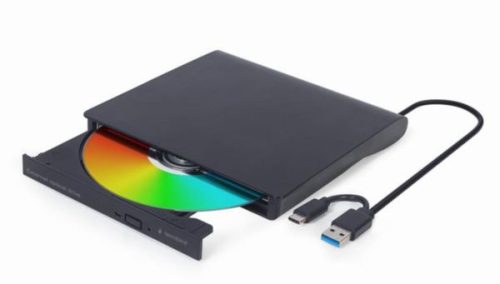 Gembird External USB DVD drive, black
