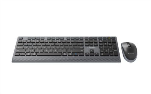 Gembird Dual-mode slim wireless desktop set, 2.4G BT, US layout
