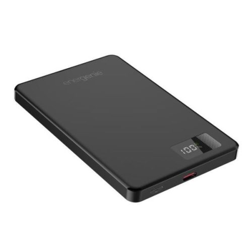 Gembird 15 W Magnetic wireless powerbank with LCD, 5000 mAh, black