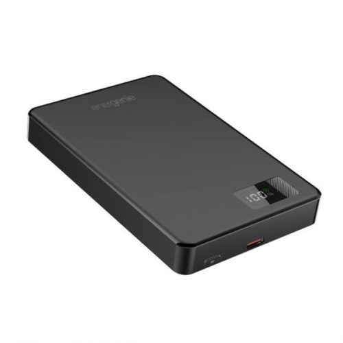 Gembird 15 W Magnetic wireless powerbank with LCD, 10000 mAh, black