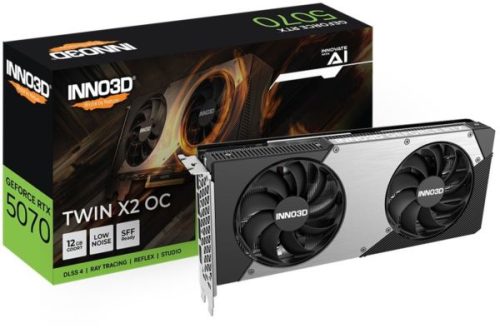 INNO3D GeForce RTX 5070 TWIN X2 OC, 12GB GDDR7