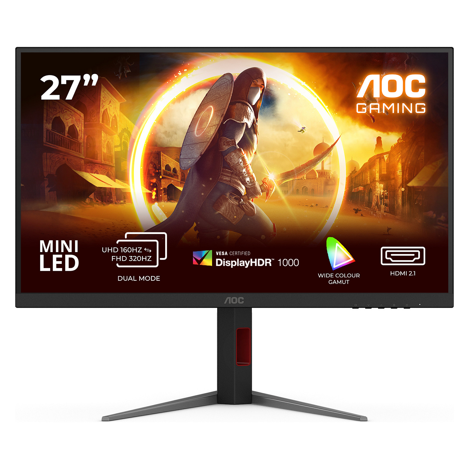 AOC U27G4XM 27", 2xHDMI, 2xDP, 160/320Hz, 4K