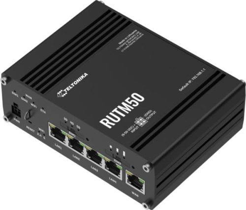Teltonika RUTM50 Industrial 5G Wi-Fi Router, GPS