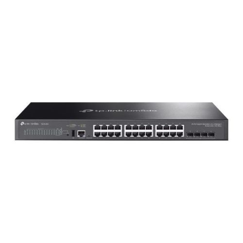 TP-Link Omada 26-Port 10G SFP Stackable L3 Managed Aggregation Switch, 6× 25G Slots