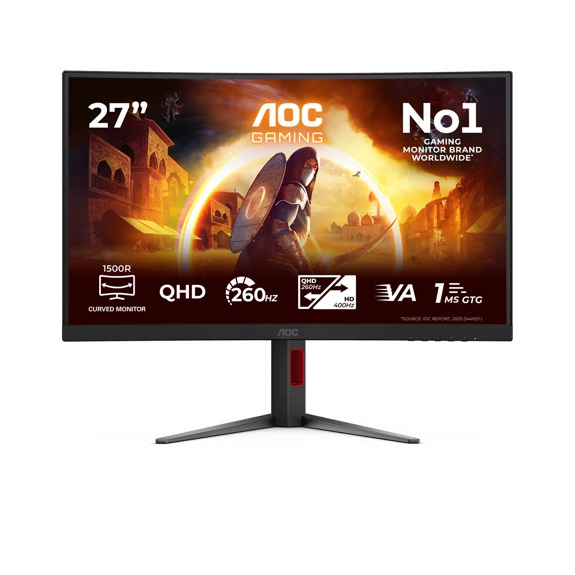 AOC CQ27G4Z2 27", DP, 2xHDMI, 260/400Hz, QHD